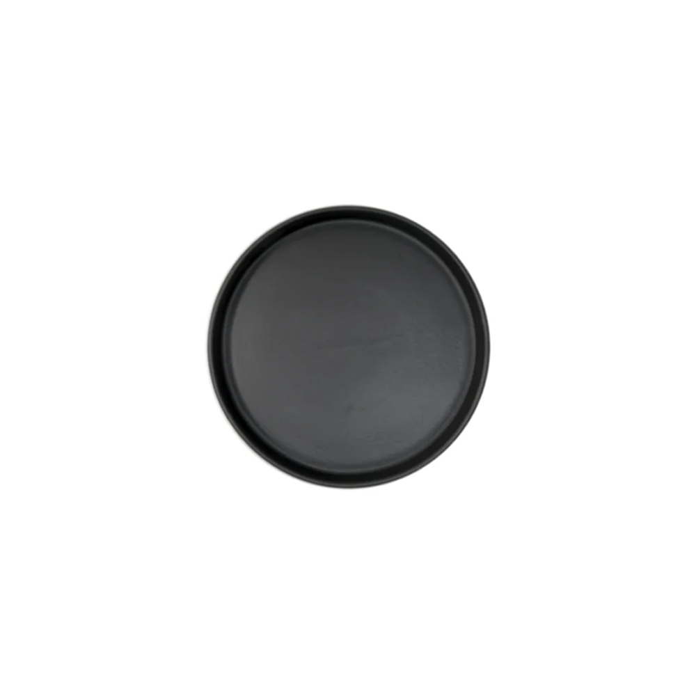 Plato Trinche Mediterráneo Negro Mate 10cm - Anfora