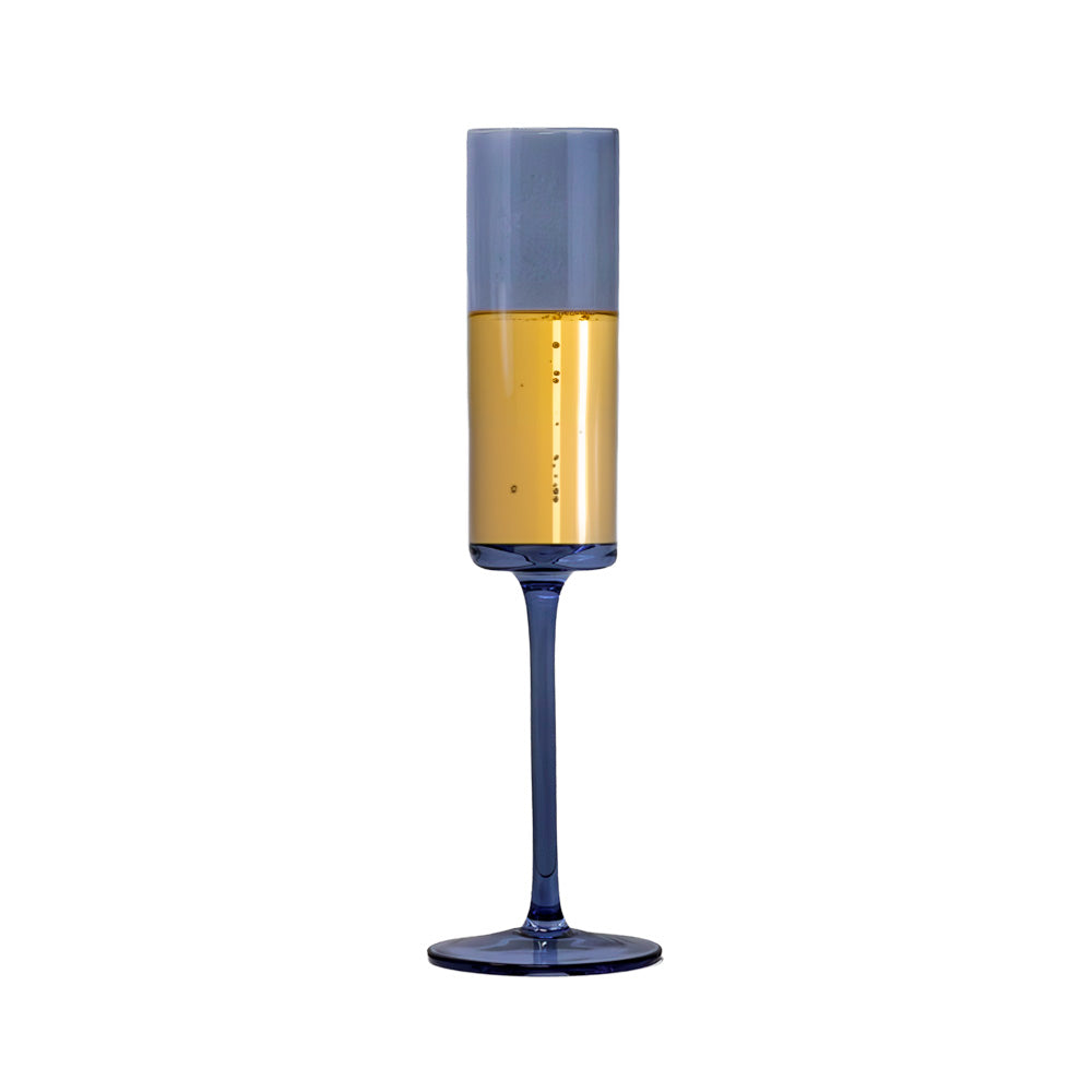 Copa Tipo Flauta Rioja Cristal 150ml Azul