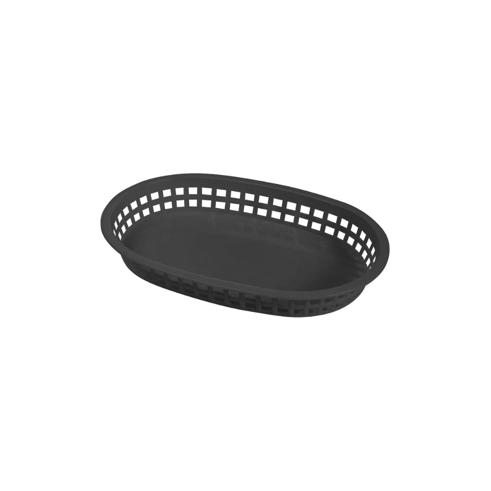 Canastilla Ovalada Premium Negro - PLB-K - Winco