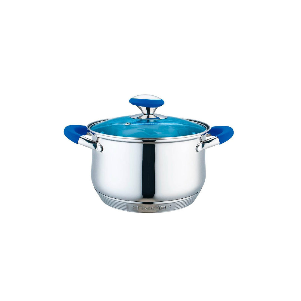 Batería de Cocina Omania Azul Acero Inoxidable 12 pz Fraciel