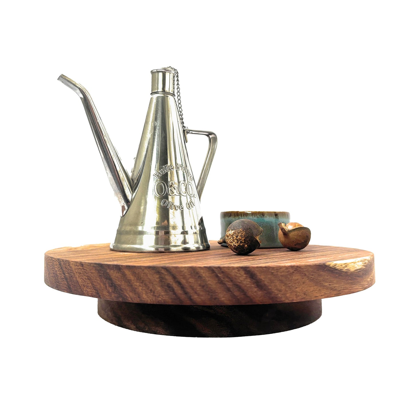 Tabla Giratoria de Madera de Parota – Ideal para Servir y Decorar