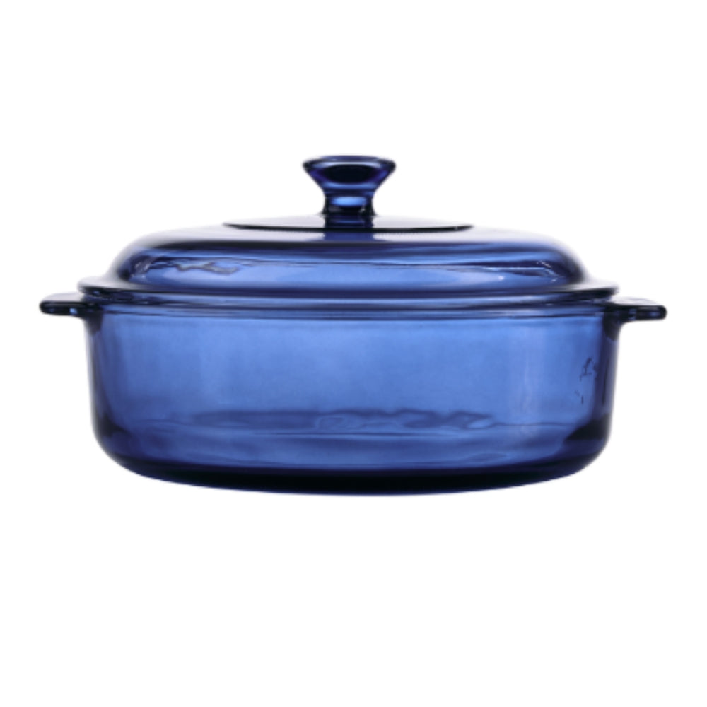 Cacerola de Vidrio con Tapa 3.2 L Azul Denim Libbey B228