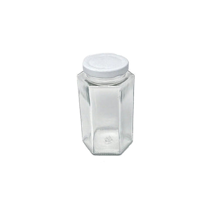 Tarro Hexagonal con Tapa 370ml - Global Fuentes