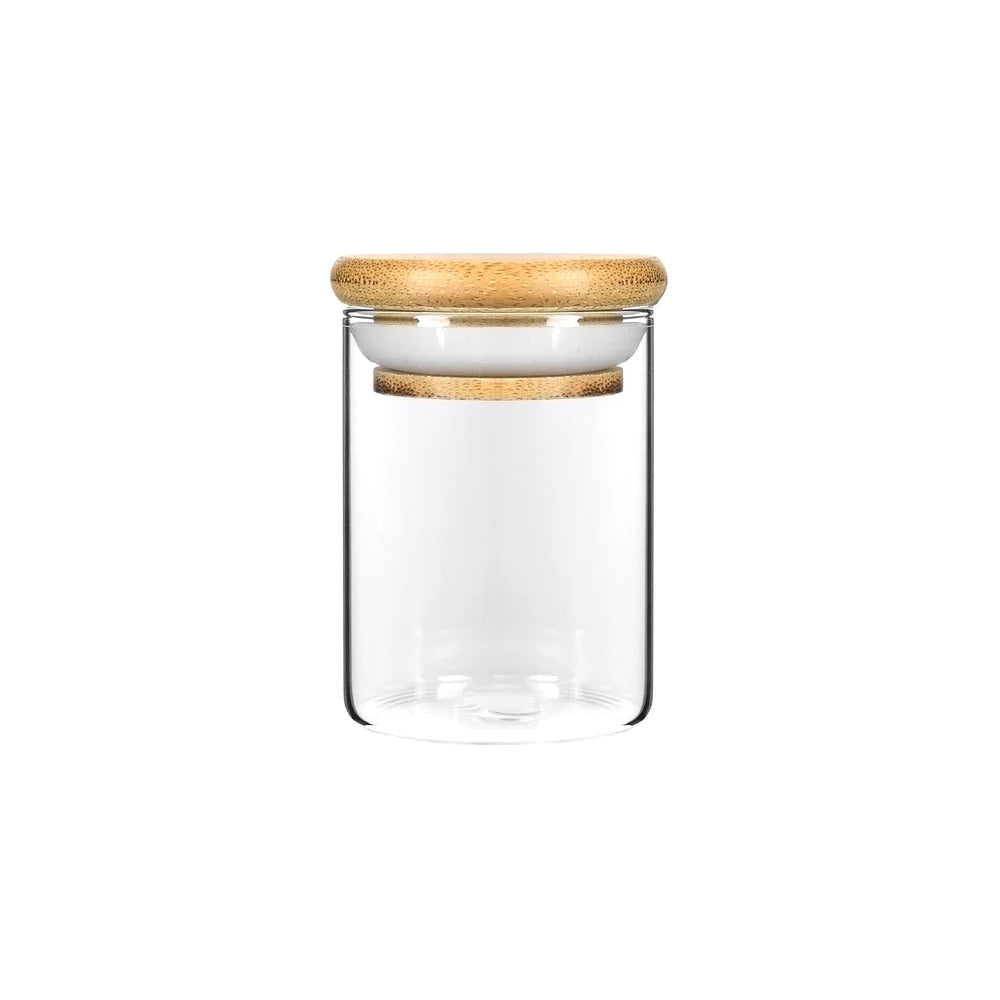 Tarro Tubular con Tapa Bambu 100ml - Global Fuentes