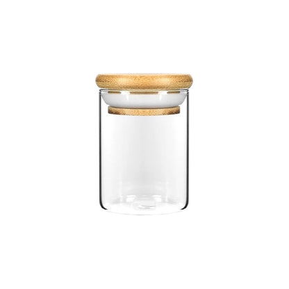 Tarro Tubular con Tapa Bambu 100ml - Global Fuentes
