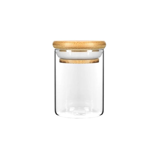 Tarro Tubular con Tapa Bambu 100ml - Global Fuentes