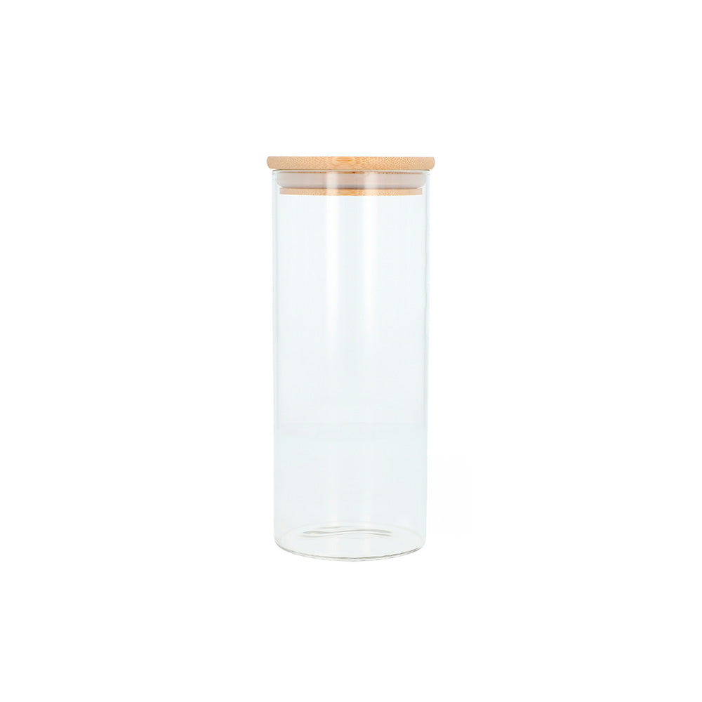 Tarro Tubular con Tapa Bambu 2L - Global Fuentes