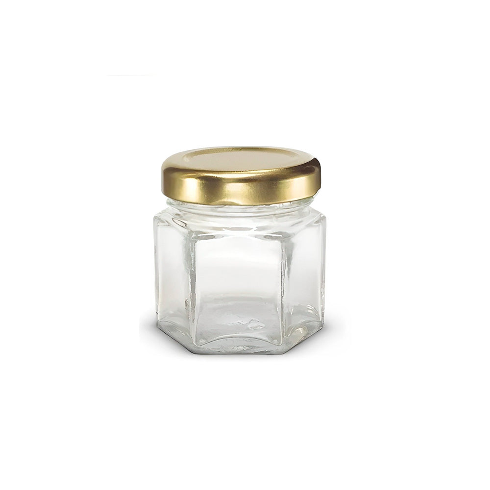 Tarro Hexagonal con Tapa 45ml - Global Fuentes
