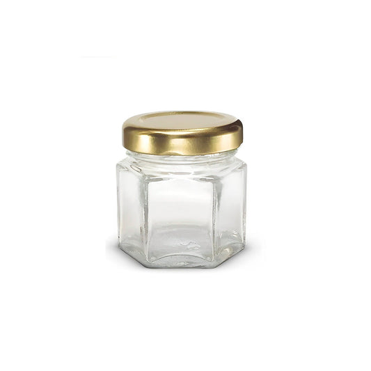 Tarro Hexagonal con Tapa 45ml - Global Fuentes