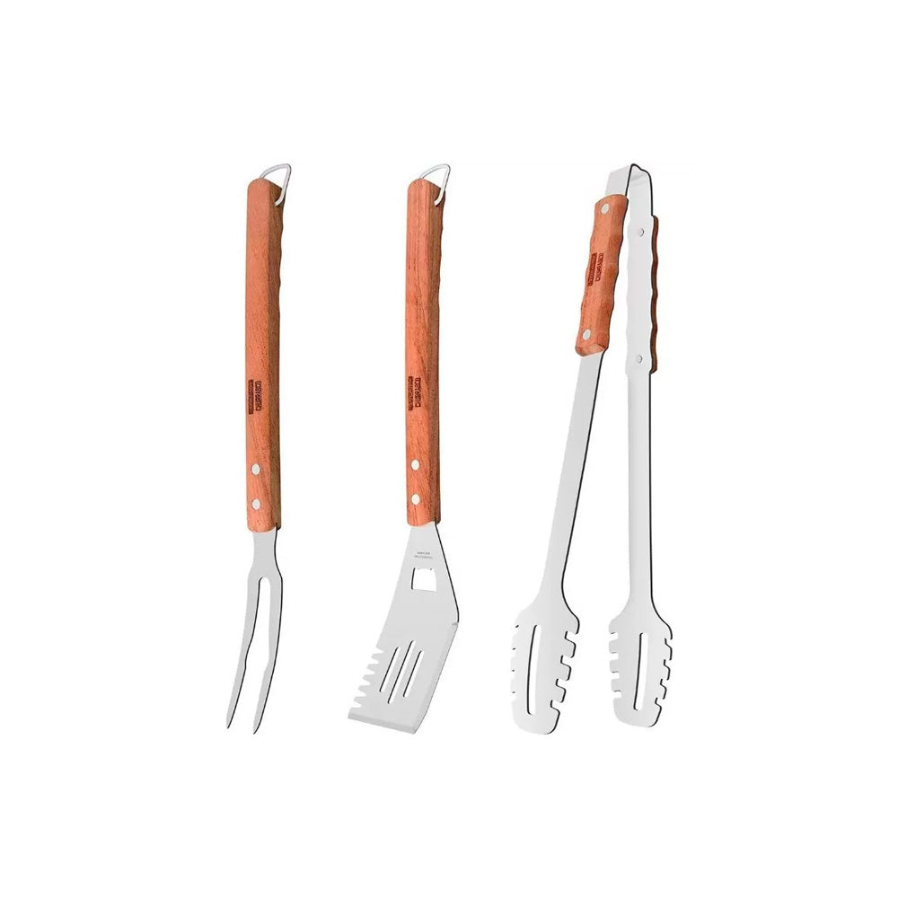 Juego de Utensilios para Parrilla BBQ - 3 piezas - Tramontina