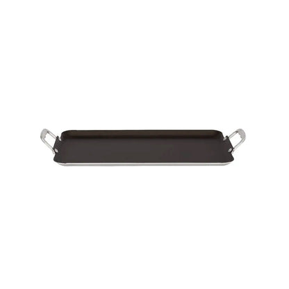 Plancha Recta Doble Quemador 21x40cm - Vasconia