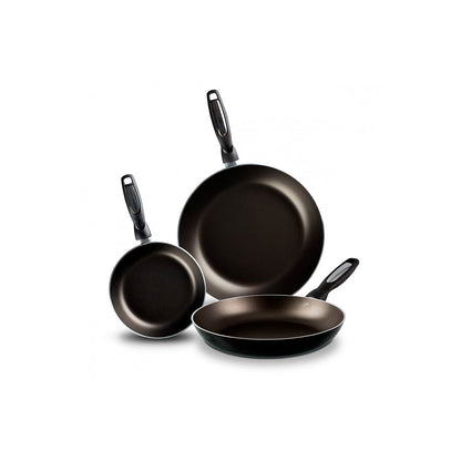 Juego de Sartenes con Teflon Negro - 3 piezas - La Vasconia