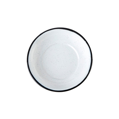 Plato Postre Filo Negro 18cm Blanco CINSA