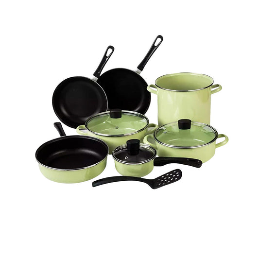 Bateria de Cocina Pontevedra Verde - 11 piezas - Cinsa