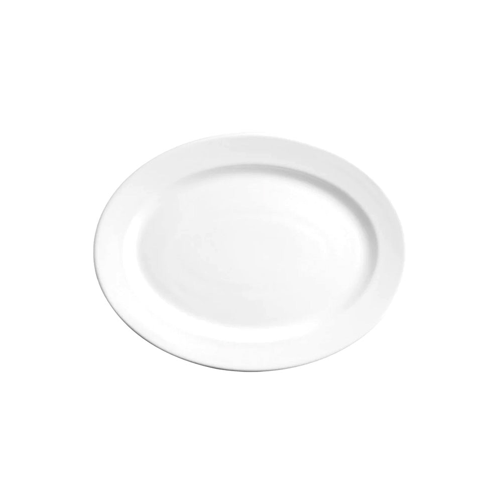 Platon Ovalado Polar 38cm Blanco - Anfora