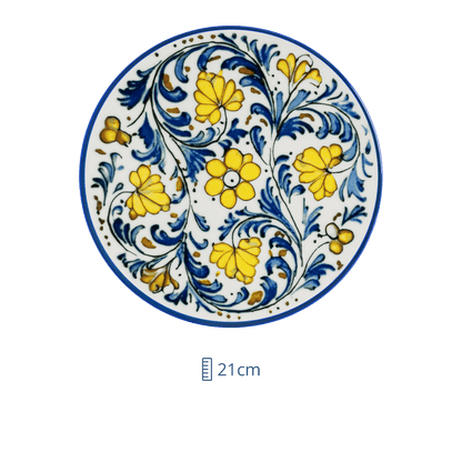 Plato Plano de Porcelana Albufera 21cm
