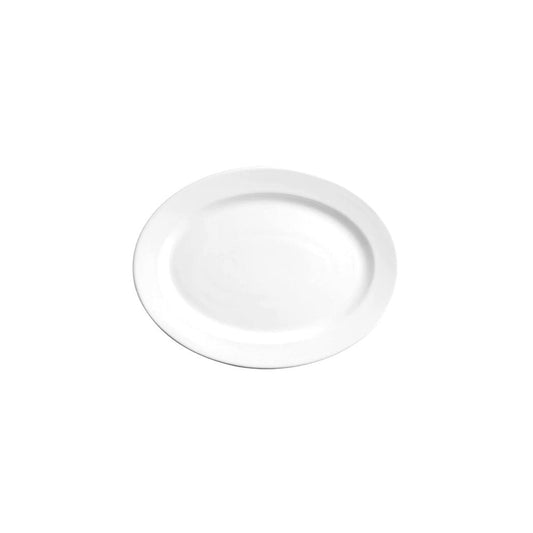 Platon Ovalado Polar 31cm Blanco - Anfora