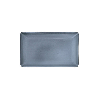 Charola Rectangular Gris Denali Mate 25cm - Anfora