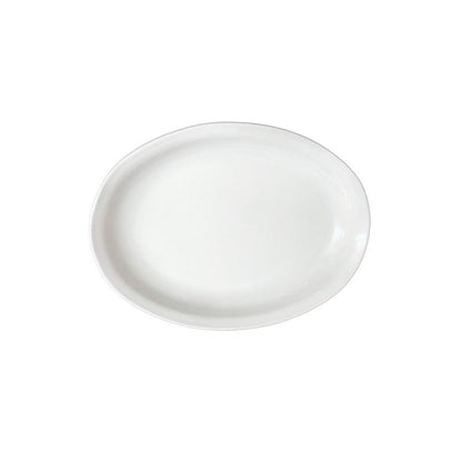 Platon Ovalado Hondo Polar 35cm Blanco - Anfora