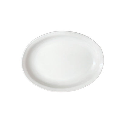 Platon Ovalado Hondo Polar 35cm Blanco - Anfora