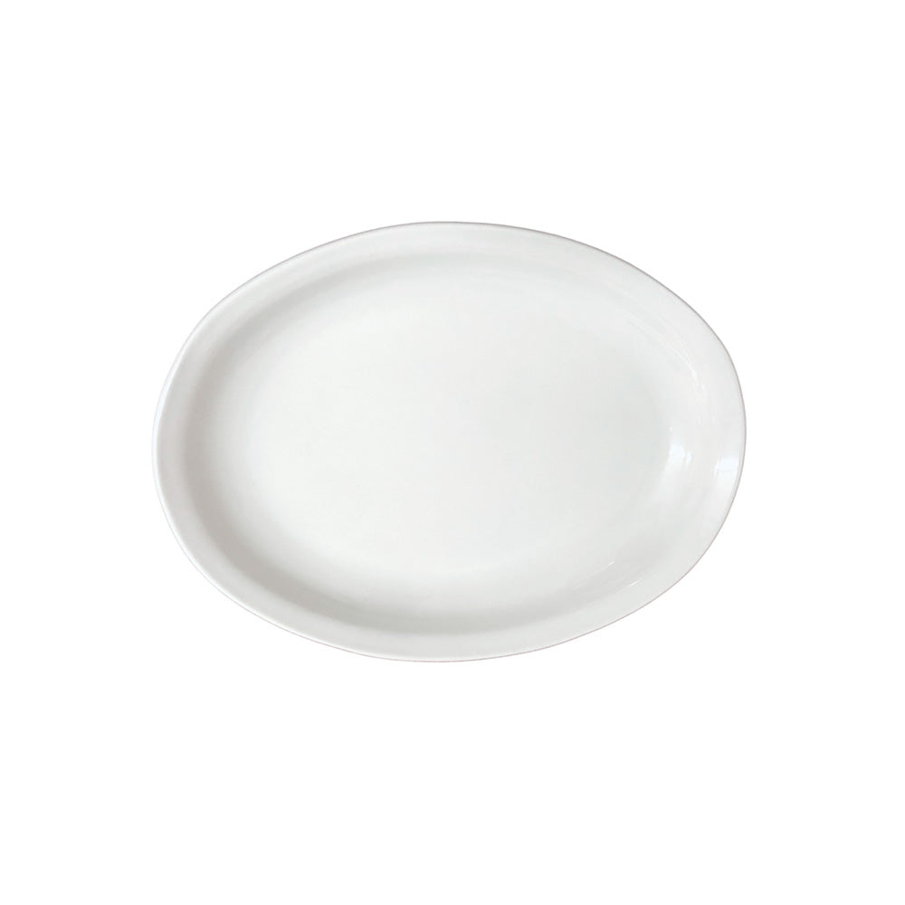 Platon Ovalado Hondo Polar 35cm Blanco - Anfora