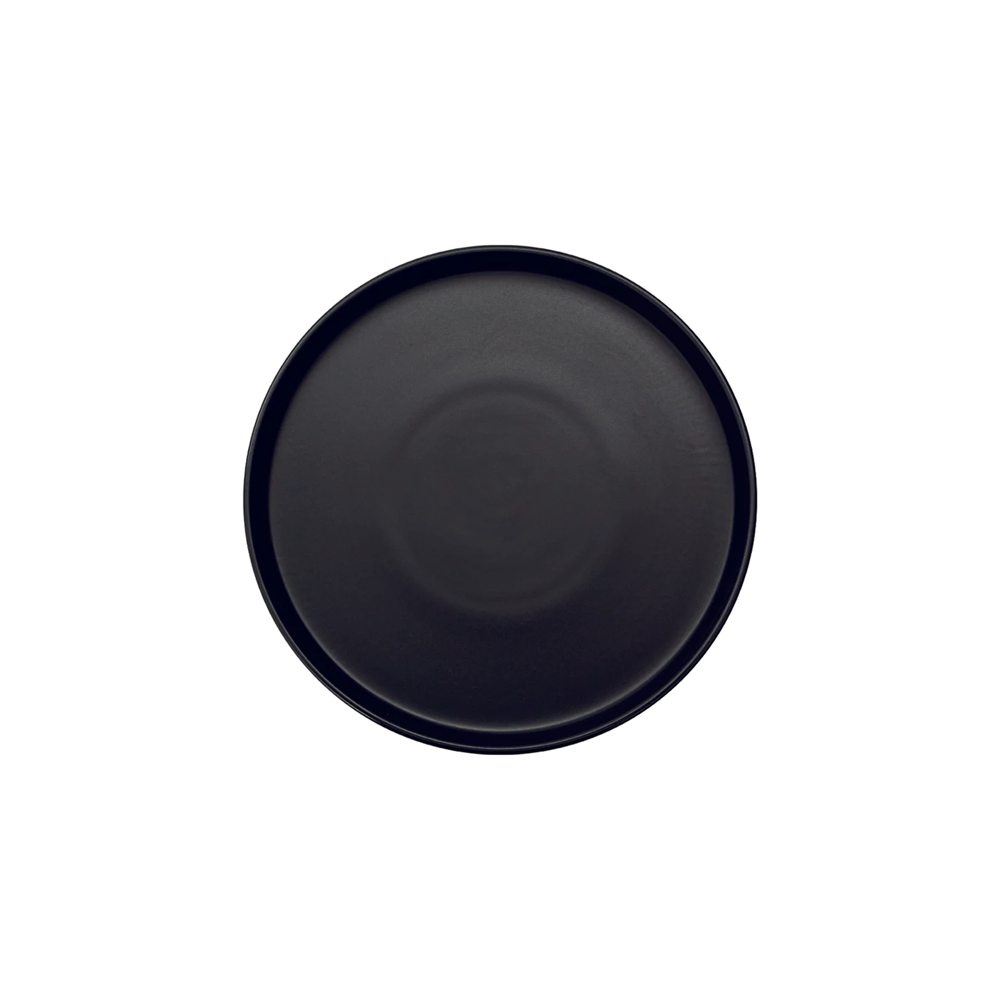 Plato Trinche Mediterraneo Mate 27cm Negro - Anfora