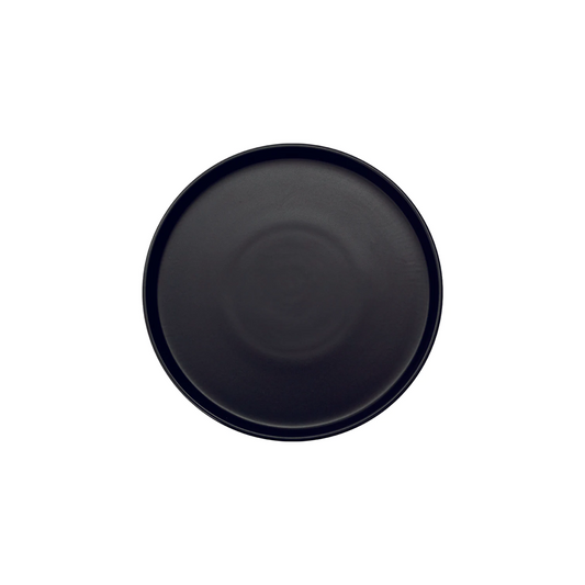 Plato Trinche Mediterraneo Mate 27cm Negro - Anfora
