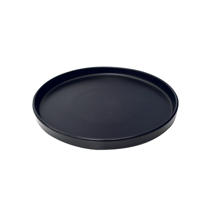 Plato Trinche Mediterraneo Mate 27cm Negro - Anfora