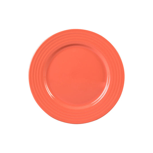Plato Trinche Circles Sarape 26cm Coral - Santa Anita