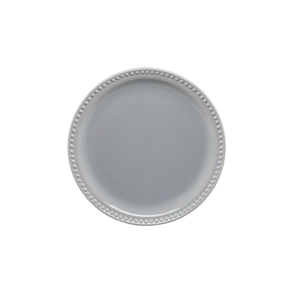 Plato Pastel Emboss Mauve 19cm Gris Dust - Santa Anita