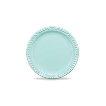 Plato Pastelero Emboss Mauve 19cm Baby Turquoise - Santa Anita