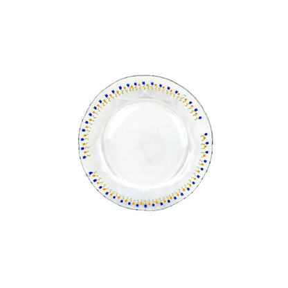 Plato Arcos con Lilis Azules 20.5cm - Crisa