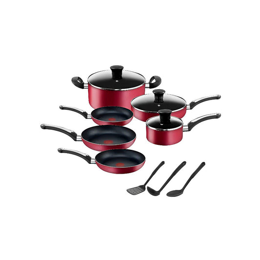 Bateria de Cocina Character Rojo - 12 piezas - Tefal