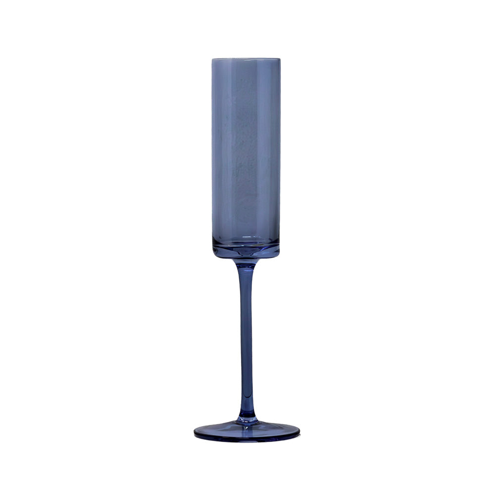 Copa Tipo Flauta Rioja Cristal 150ml Azul