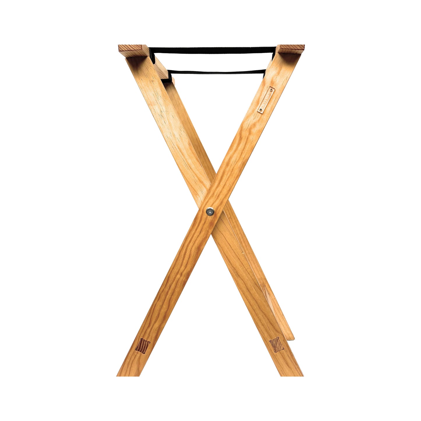 Cabrilla de Madera de Pino Natural - Soporte Para Charolas