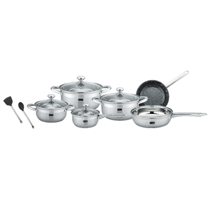 Batería de Cocina Sienna Acero Inoxidable 12 pz Fraciel