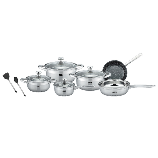 Batería de Cocina Sienna Acero Inoxidable 12 pz Fraciel