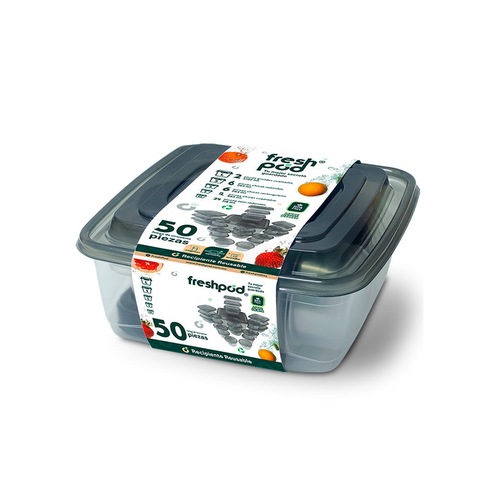 Contenedor Tupper Prakti-Pod - 50 piezas - Freshpod