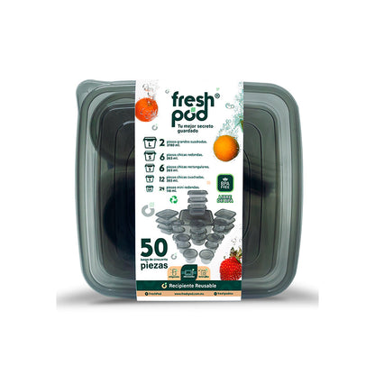Contenedor Tupper Prakti-Pod - 50 piezas - Freshpod