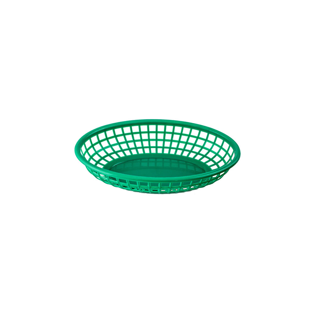 Canasta Fast Food Oval 23x15cm Verde - Travessa