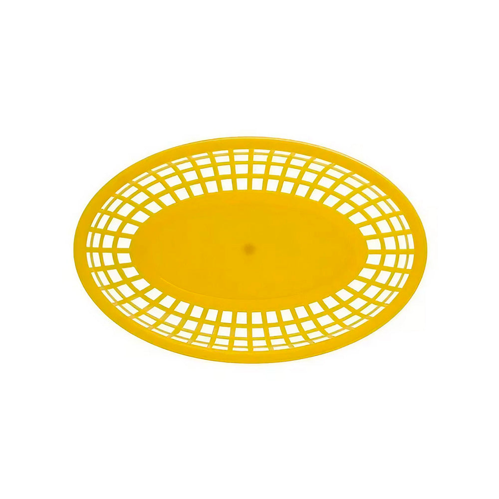 Canasta Fast Food Oval 23x15cm Amarillo - Travessa