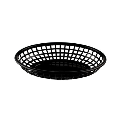 Canasta Fast Food Oval 23x15cm Negro - Travessa