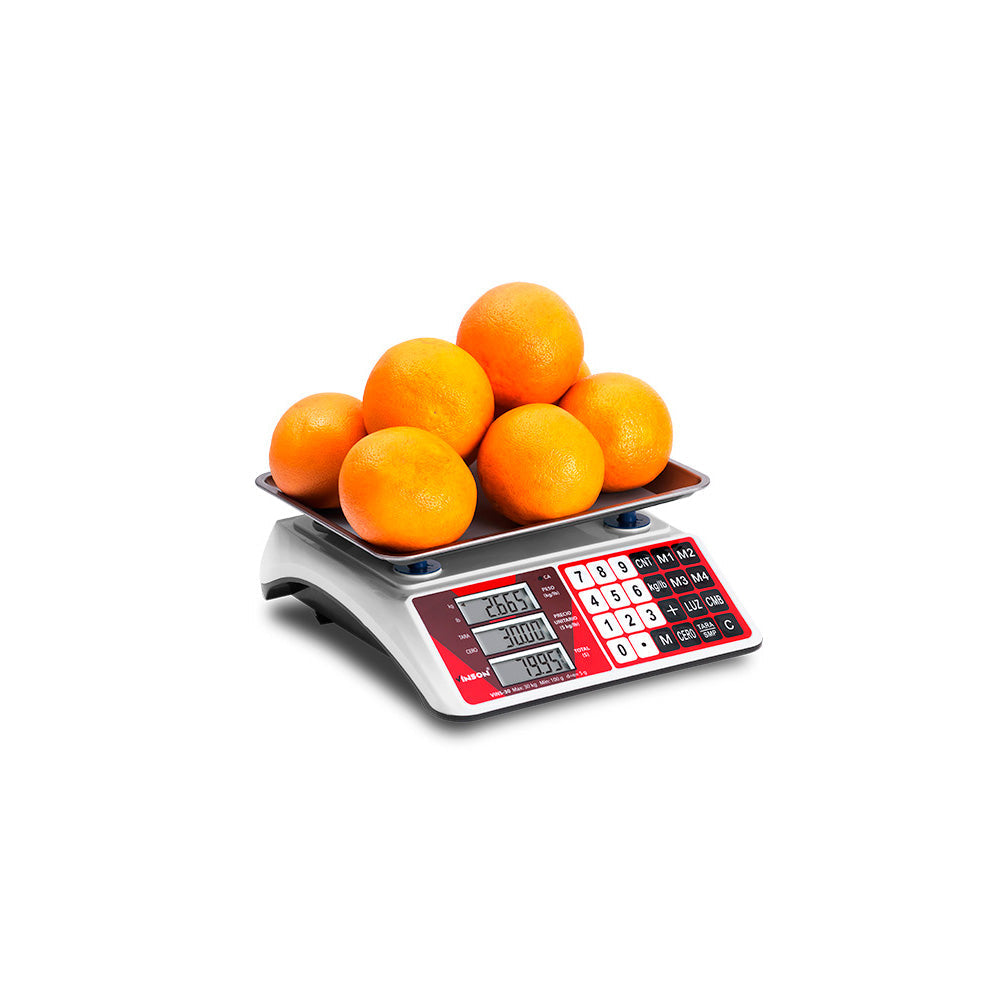Báscula Comercial de Mostrador 30kg - VINS-30 - Rhino
