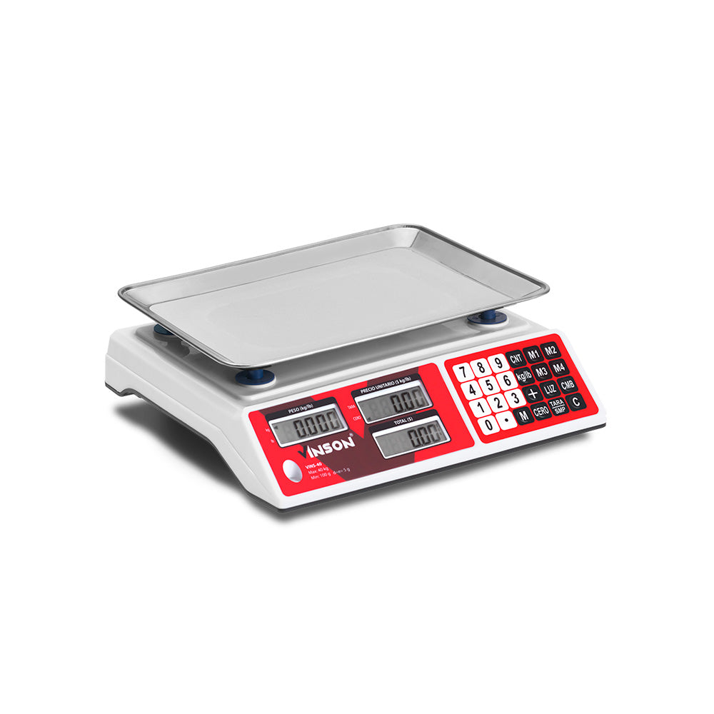 Báscula Comercial de Mostrador Digital 40kg - VINS-40 - Rhino