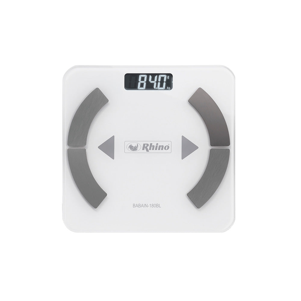 Báscula Inteligente de Baño Blanca 180kg - Rhino