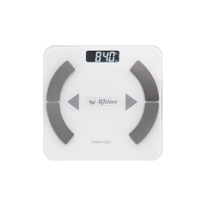 Báscula Inteligente de Baño Blanca 180kg - Rhino