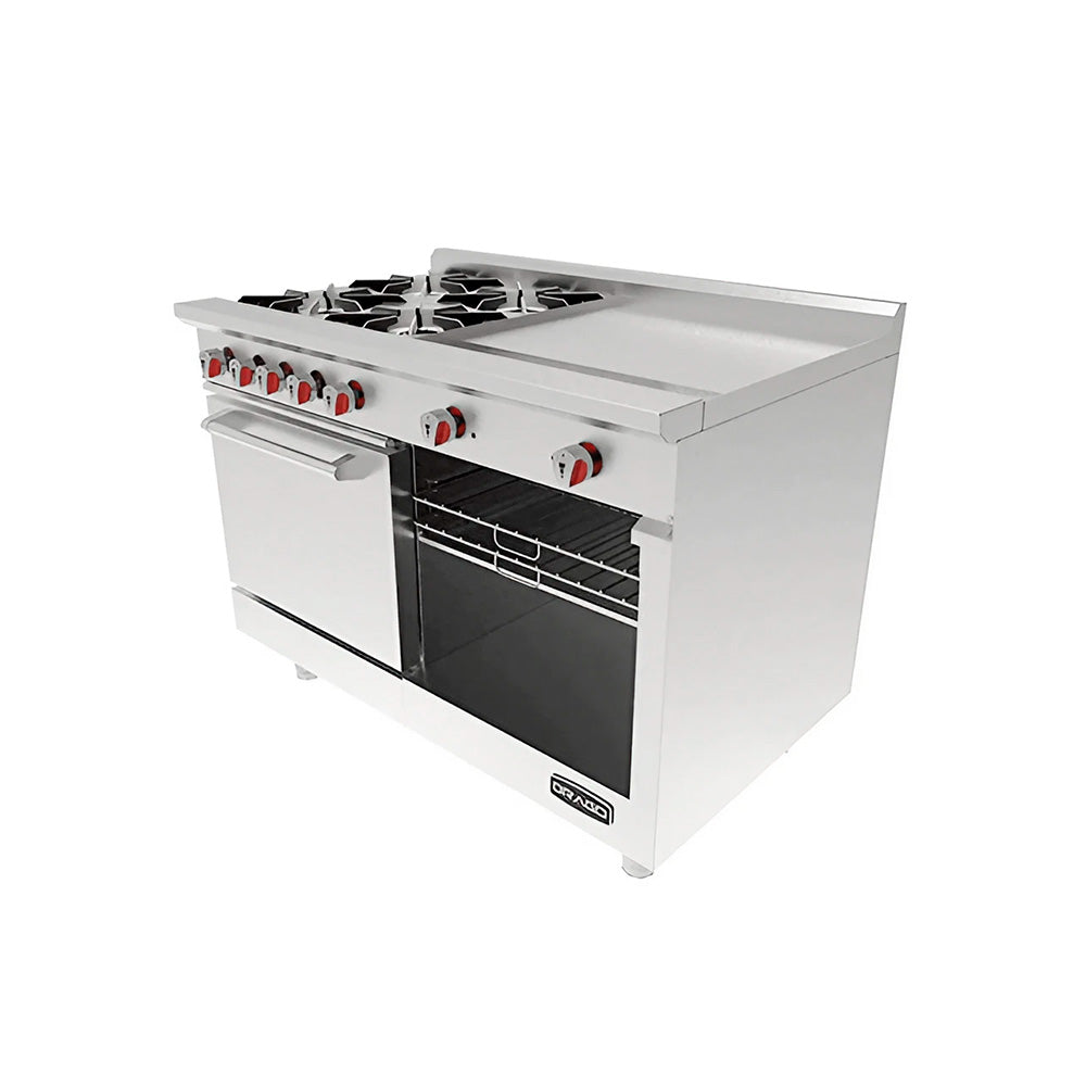 Estufa 4 Quemadores Horno y Plancha Doble - CG-41PD - Drago