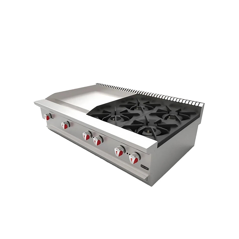 Parrilla 4 Quemadores / Plancha 2 Quemadores - CG-40PD - Drago