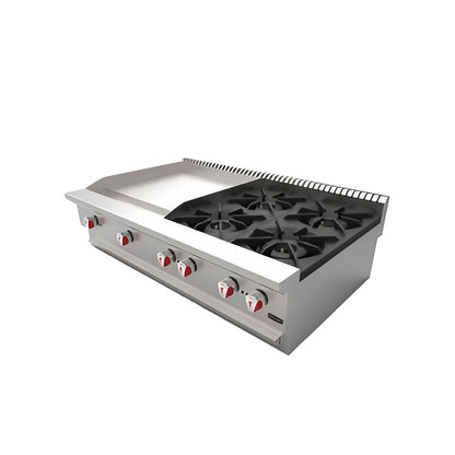 Parrilla 4 Quemadores / Plancha 2 Quemadores - CG-40PD - Drago