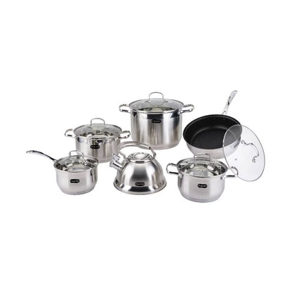 Batería de Cocina Zepter Acero Inoxidable 12 pz Fraciel